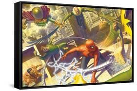 Marvel Comics - Spider-Man - Battle with Sinister Six-Trends International-Framed Stretched Canvas