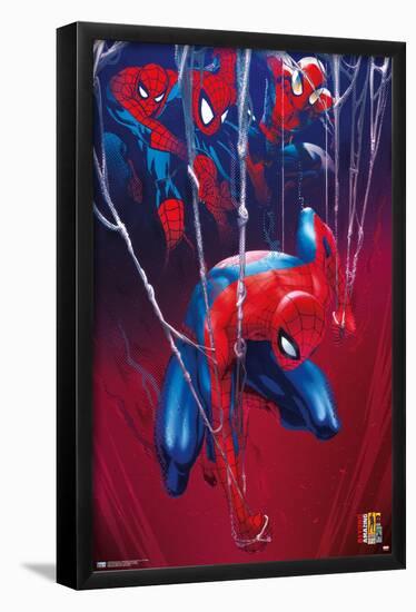 Marvel Comics Spider-Man: Beyond Amazing - In The Webs-Trends International-Framed Poster