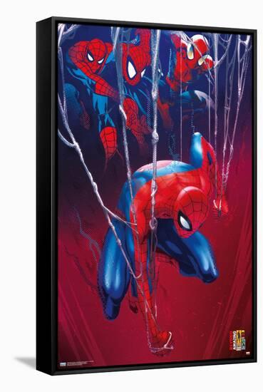 Marvel Comics Spider-Man: Beyond Amazing - In The Webs-Trends International-Framed Stretched Canvas