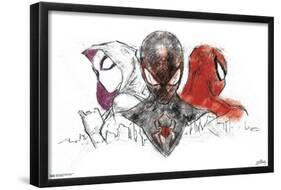 Marvel Comics Spider-Man - Gallery Edition Sketch-Trends International-Framed Poster