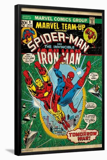 Marvel Comics Spider-Man - Iron Man Marvel Team-Up #9-Trends International-Framed Poster