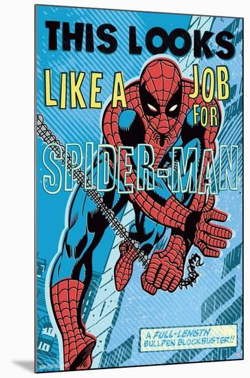 Marvel Comics Spider-Man - Looks Like A Job-Trends International-Mounted Poster
