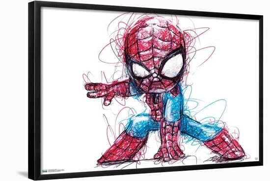 Marvel Comics - Spider-Man - Sketch-Trends International-Framed Poster
