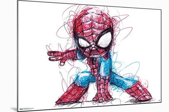 Marvel Comics - Spider-Man - Sketch-Trends International-Mounted Poster