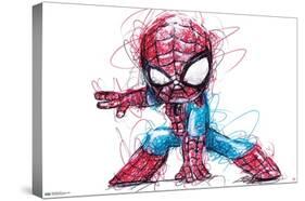 Marvel Comics - Spider-Man - Sketch-Trends International-Stretched Canvas