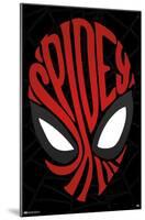 Marvel Comics - Spider-Man - Text Face-Trends International-Mounted Poster