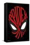 Marvel Comics - Spider-Man - Text Face-Trends International-Framed Stretched Canvas