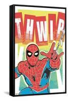 Marvel Comics Spider-Man - Thwip-Trends International-Framed Stretched Canvas