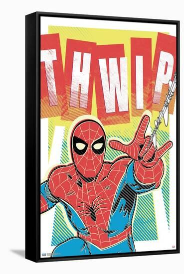 Marvel Comics Spider-Man - Thwip-Trends International-Framed Stretched Canvas