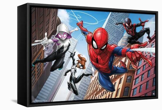 Marvel Comics - Spider-Man - Web Heroes-Trends International-Framed Stretched Canvas