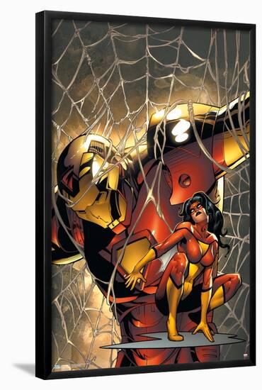 Marvel Comics - Spider Woman - Marvel Adventures Iron Man #10-Trends International-Framed Poster