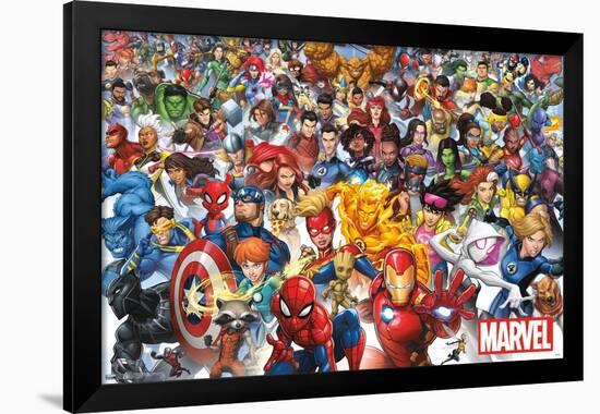 Marvel Comics - The Marvel Lineup 2023-Trends International-Framed Poster