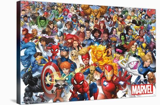 Marvel Comics - The Marvel Lineup 2023-Trends International-Stretched Canvas