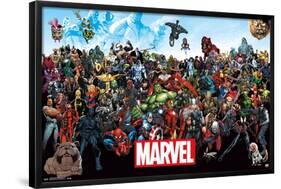 Marvel Comics - The Marvel Lineup-Trends International-Framed Poster