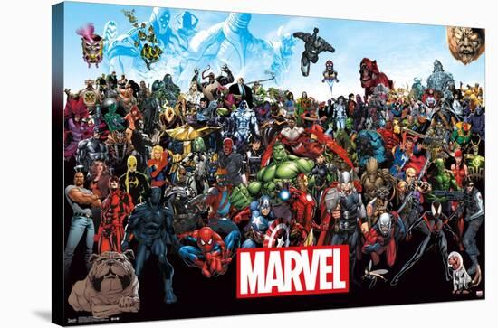 Marvel Comics - The Marvel Lineup-Trends International-Stretched Canvas