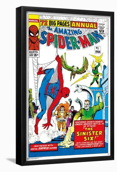 Marvel Comics - The Sinister Six - Amazing Spider-Man Annual #1-Trends International-Framed Poster