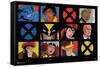 Marvel Comics - The X-Men - 90s Animated Grid-Trends International-Framed Stretched Canvas