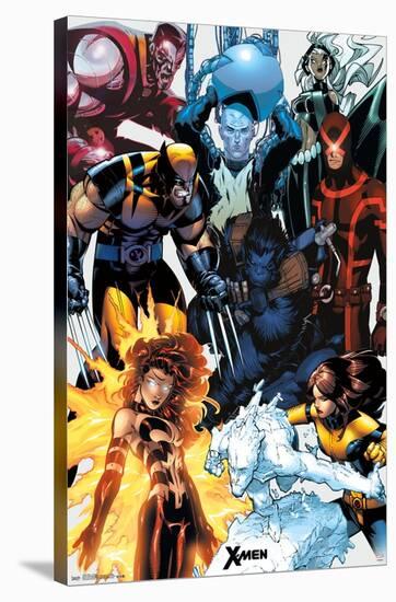 Marvel Comics - The X-Men - Collage-Trends International-Stretched Canvas