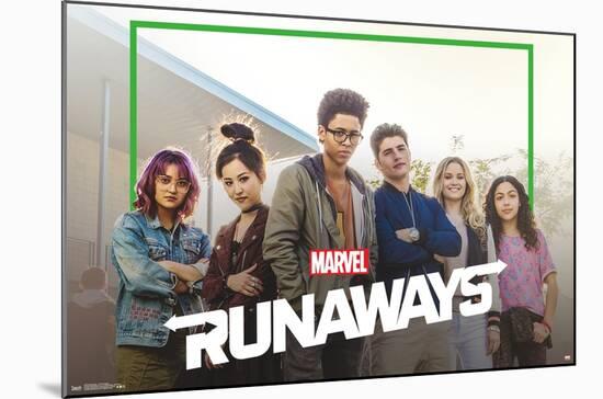 Marvel Comics TV - The Runaways - TV One Sheet-Trends International-Mounted Poster