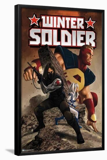 Marvel Comics - Winter Soldier - Thunderbolts #2-Trends International-Framed Poster