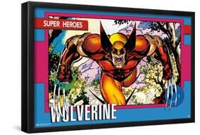 Marvel Comics - Wolverine - Trading Card-Trends International-Framed Poster