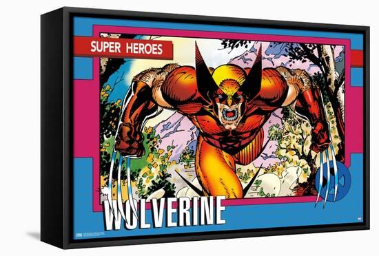 Marvel Comics - Wolverine - Trading Card-Trends International-Framed Stretched Canvas