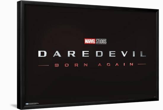 Marvel Daredevil: Born Again - Logo-Trends International-Framed Poster