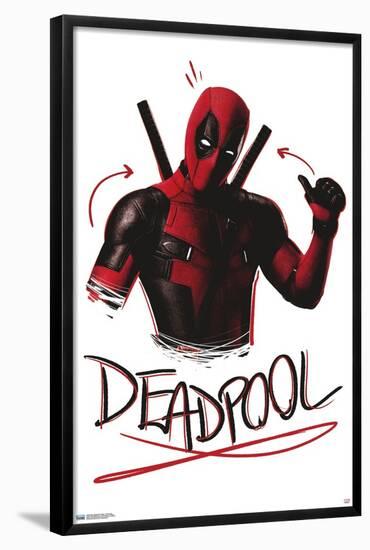 Marvel Deadpool Legacy - Thumbs up-Trends International-Framed Poster