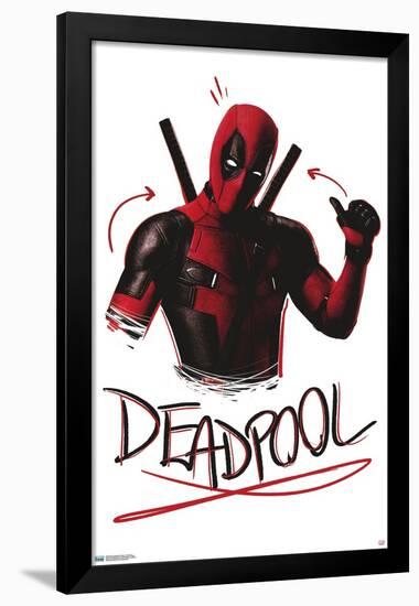 Marvel Deadpool Legacy - Thumbs up-Trends International-Framed Poster