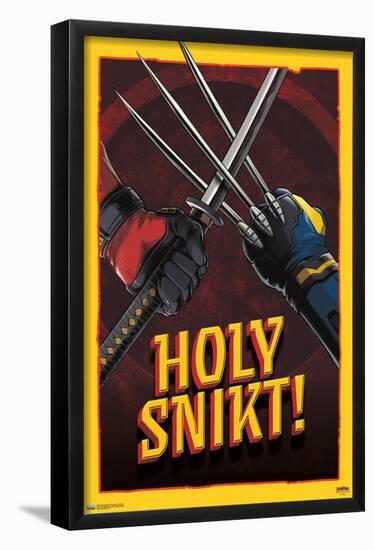 Marvel Deadpool & Wolverine - Holy Snikt!-Trends International-Framed Poster