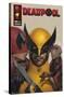 Marvel Deadpool & Wolverine - Homage Cover Wolverine Kisses-Trends International-Stretched Canvas