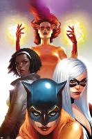 Marvel Divas No.2 Cover: Hellcat, Black Cat, Photon and Firestar-null-Lamina Framed Poster