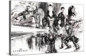 Marvel Eternals - Sketch-Trends International-Stretched Canvas