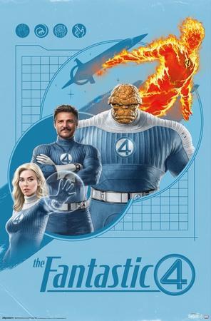 FANTASTIC FOUR ポスター 50x70 cm 4枚セット Fantastic Four Art Prints - Shop Officially Licensed Marvel