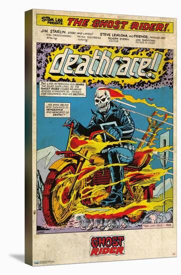 Marvel Ghost Rider - Deathrace-Trends International-Stretched Canvas