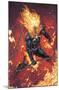 Marvel Ghost Rider - Flaming Chain-Trends International-Mounted Poster