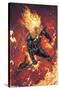 Marvel Ghost Rider - Flaming Chain-Trends International-Stretched Canvas