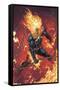 Marvel Ghost Rider - Flaming Chain-Trends International-Framed Stretched Canvas