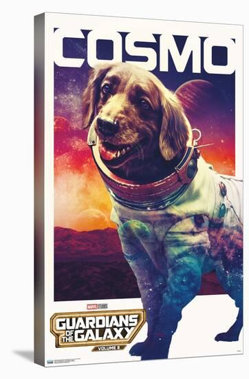 Marvel Guardians of the Galaxy Vol. 3 - Cosmo One Sheet-Trends International-Stretched Canvas
