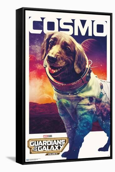 Marvel Guardians of the Galaxy Vol. 3 - Cosmo One Sheet-Trends International-Framed Stretched Canvas