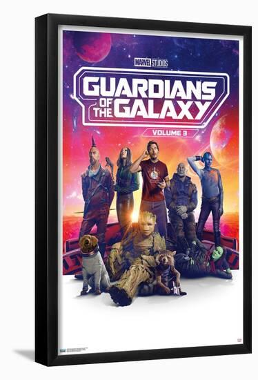 Marvel Guardians of the Galaxy Vol 3 - One Sheet-Trends International-Framed Poster
