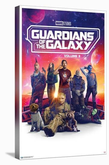 Marvel Guardians of the Galaxy Vol 3 - One Sheet-Trends International-Stretched Canvas