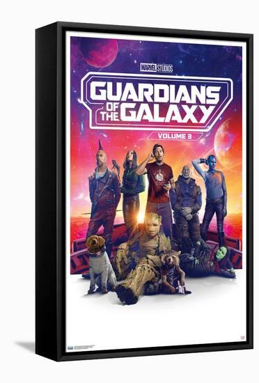 Marvel Guardians of the Galaxy Vol 3 - One Sheet-Trends International-Framed Stretched Canvas