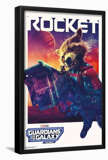 Marvel Guardians of the Galaxy Vol. 3 - Rocket One Sheet-Trends International-Framed Poster