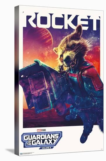 Marvel Guardians of the Galaxy Vol. 3 - Rocket One Sheet-Trends International-Stretched Canvas