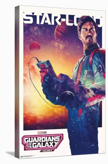 Marvel Guardians of the Galaxy Vol. 3 - Star-Lord One Sheet-Trends International-Stretched Canvas