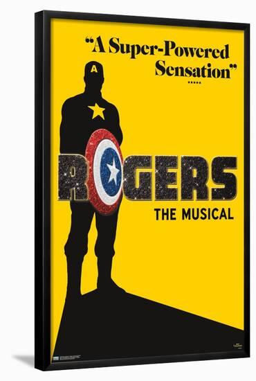 Marvel Hawkeye - Rogers The Musical Playbill-Trends International-Framed Poster
