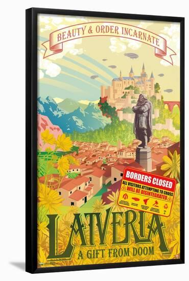 Marvel: Hero Lands - Latveria-Trends International-Framed Poster