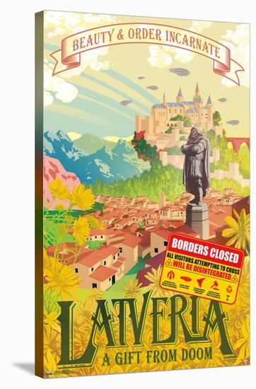 Marvel: Hero Lands - Latveria-Trends International-Stretched Canvas