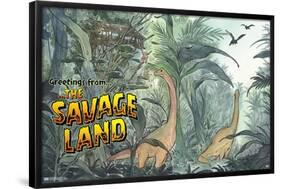 Marvel: Hero Lands - The Savage Land 2-Trends International-Framed Poster